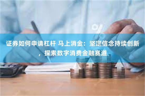 证券如何申请杠杆 马上消金：坚定信念持续创新，探索数字消费金融赛道