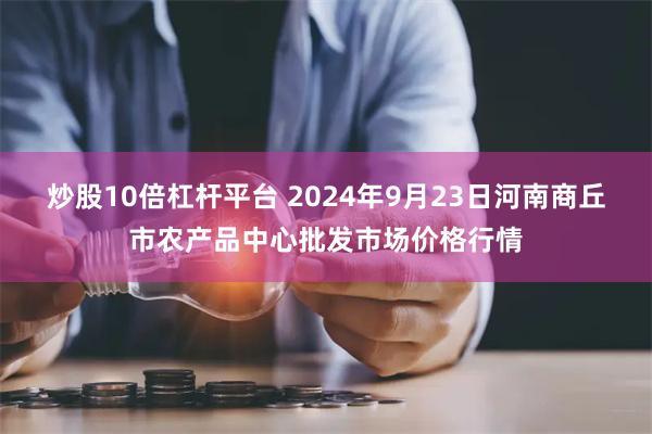 炒股10倍杠杆平台 2024年9月23日河南商丘市农产品中心批发市场价格行情