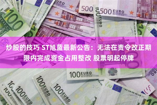 炒股的技巧 ST旭蓝最新公告：无法在责令改正期限内完成资金占用整改 股票明起停牌