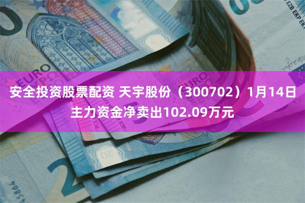 安全投资股票配资 天宇股份（300702）1月14日主力资金净卖出102.09万元